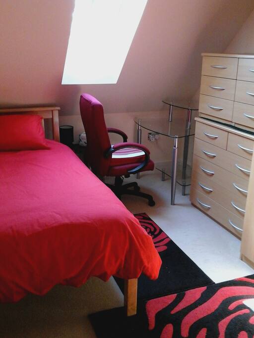 Bedroom 12' x 8'. All newly appointed. Skylight window.