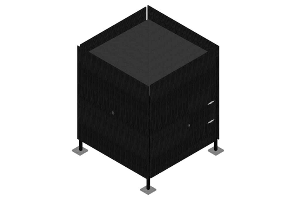 MAGIX BOX is een slaapobject en camera obscura. De installatie is mysterieus en sober in eenvoud. Het slaapobject refereert naar onderzoek en innovatieve ontdekkingen op het Science Park Amsterdam en is een eigenwijze vertaling van het thema van Urban Campsite 2017: ‘the art of tech-living’.