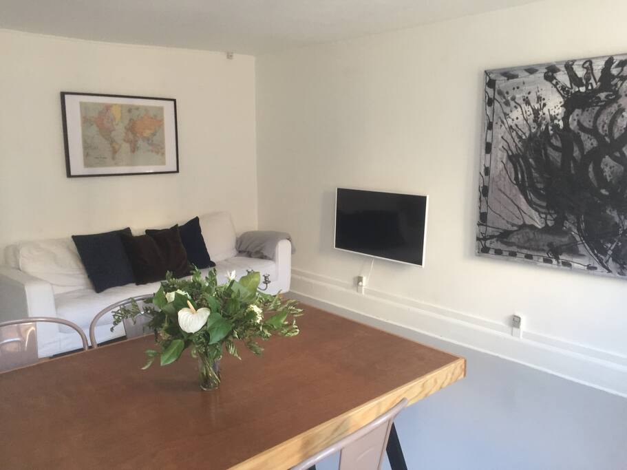 The sofa area in the living room