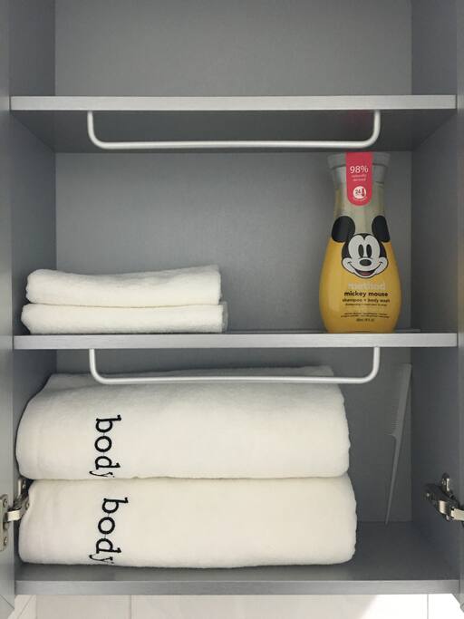 Towels provided daily.