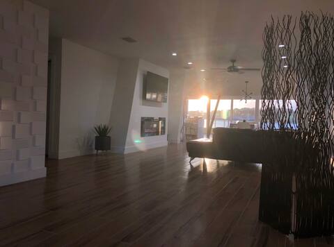 Modern Lake Weir House