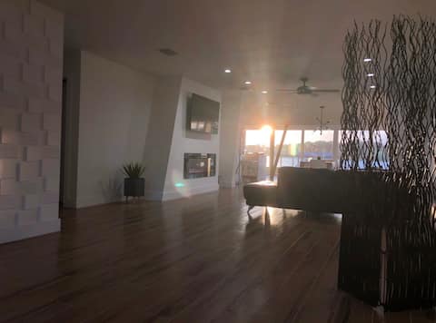 Modern Lake Weir House