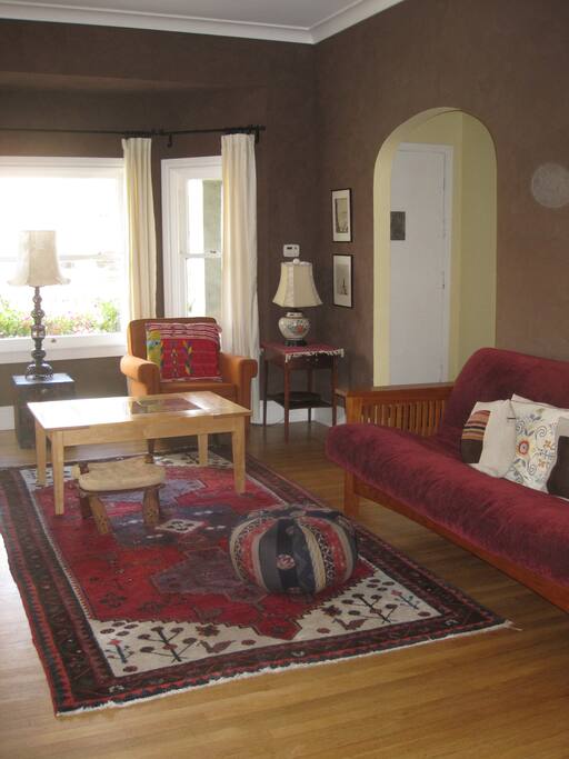 living room with futon