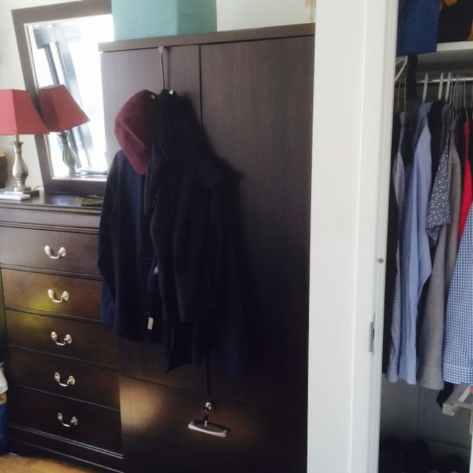 Dressers and closet