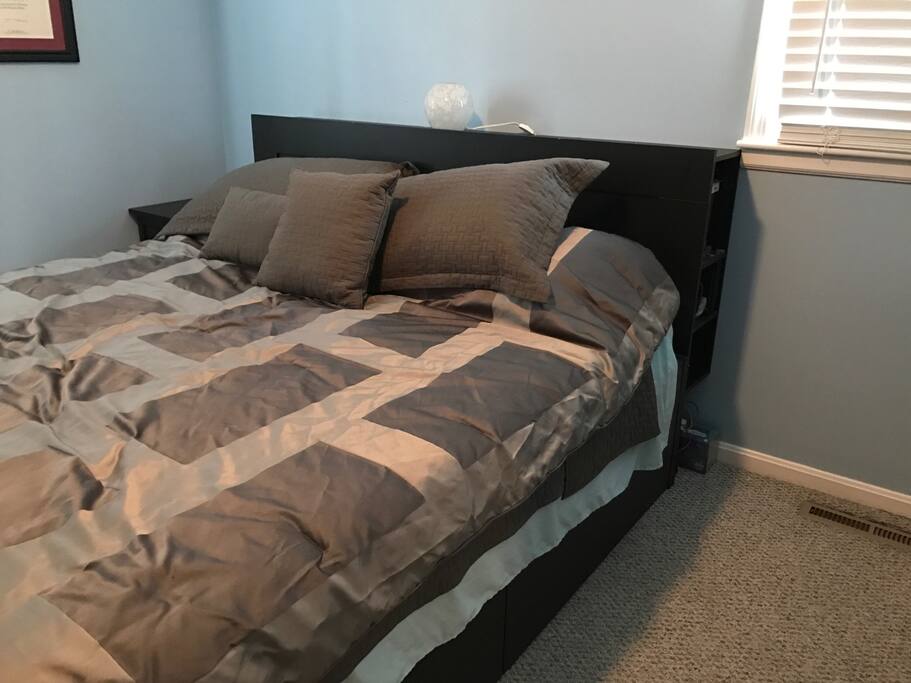King size bed in bedroom #1