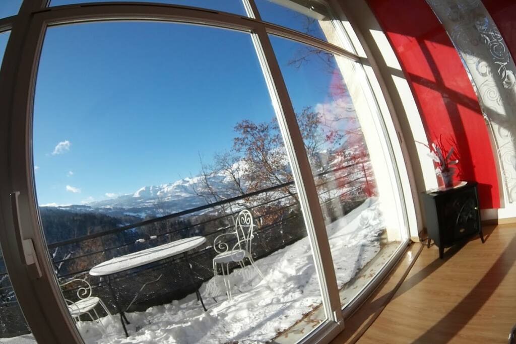 Vue sur montagne à 180°
