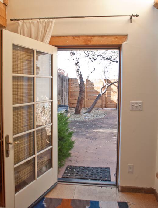 Casita opens up to private patio