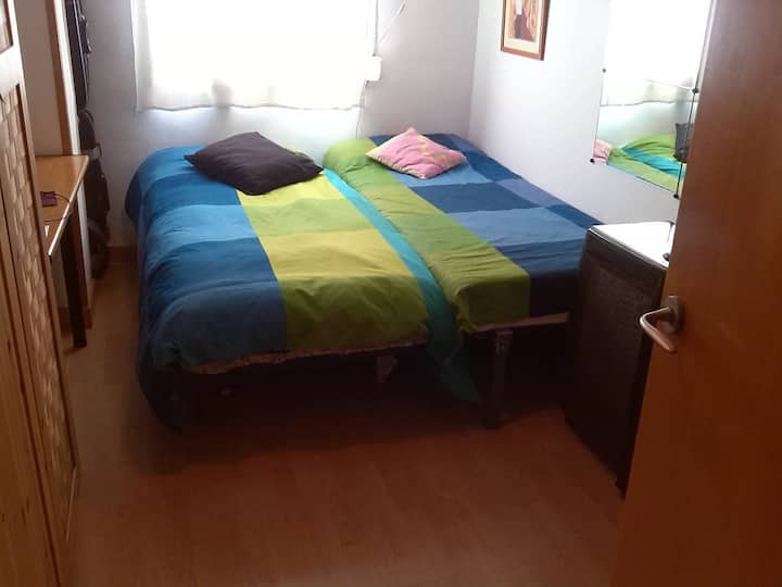 Con ambas camas unidas