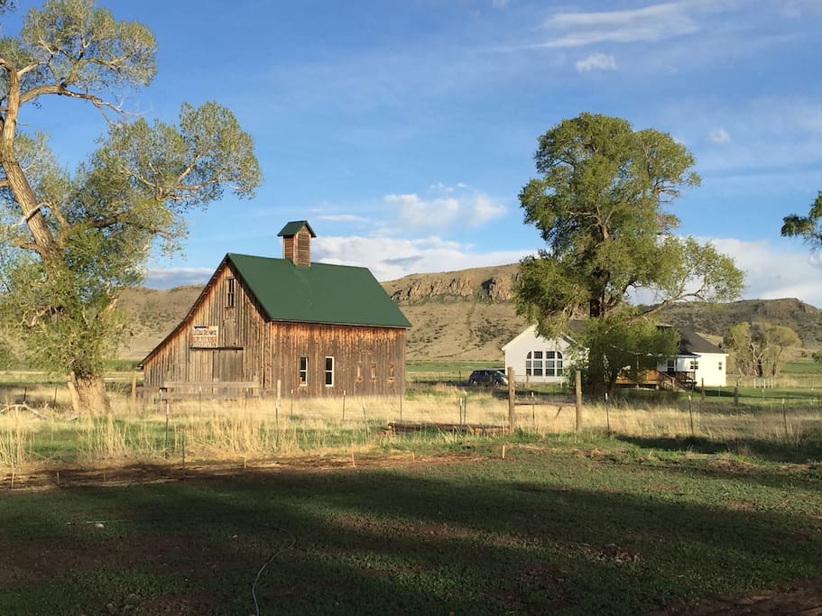 View of the rental and barn from the farm.