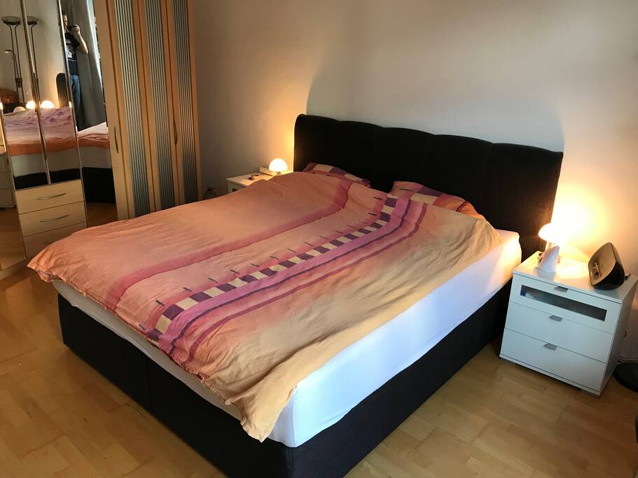comfortable boxspring bed