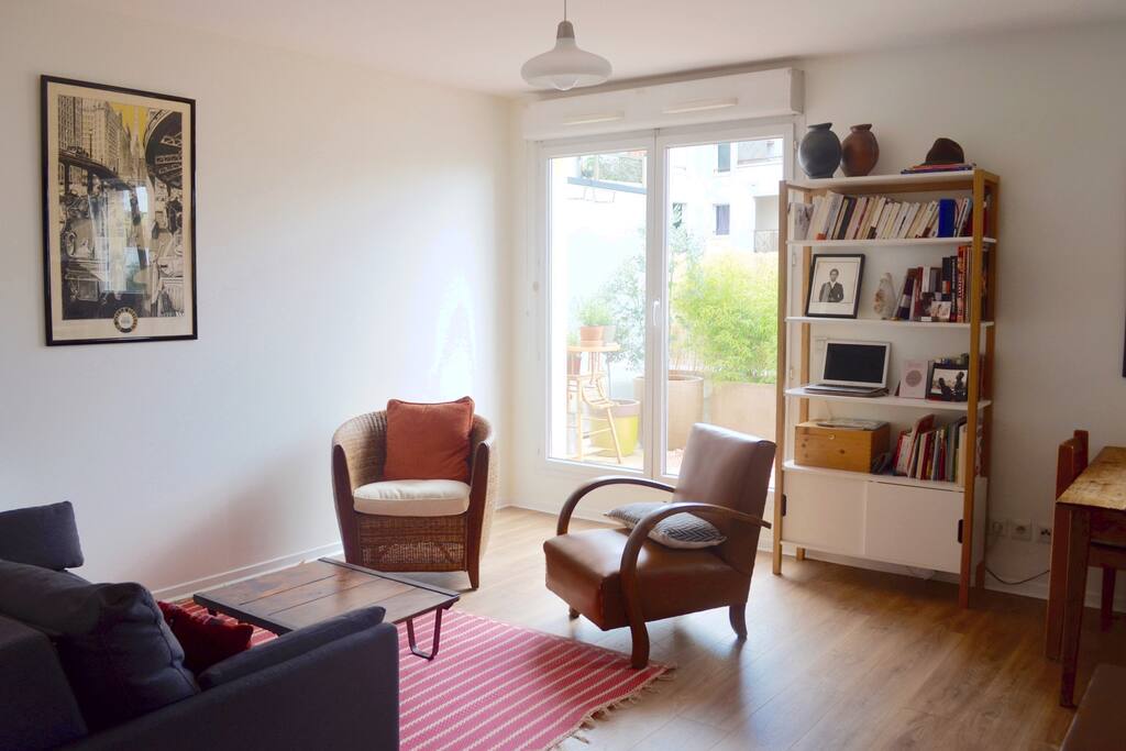 Living room with terrace