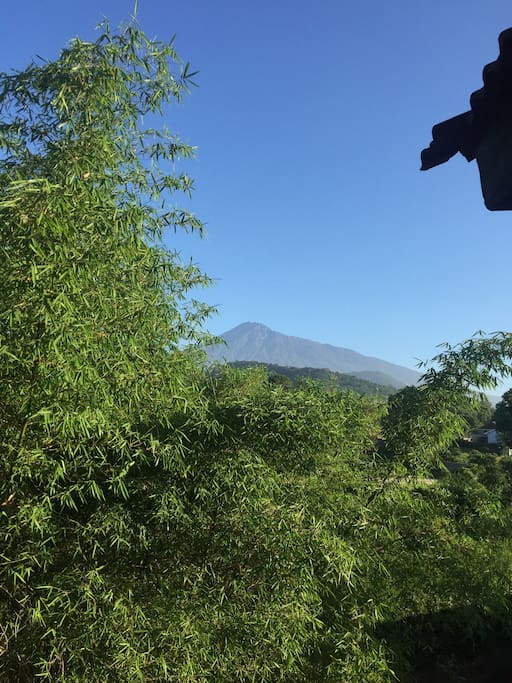 Back Balcony view of Mt. Meru.