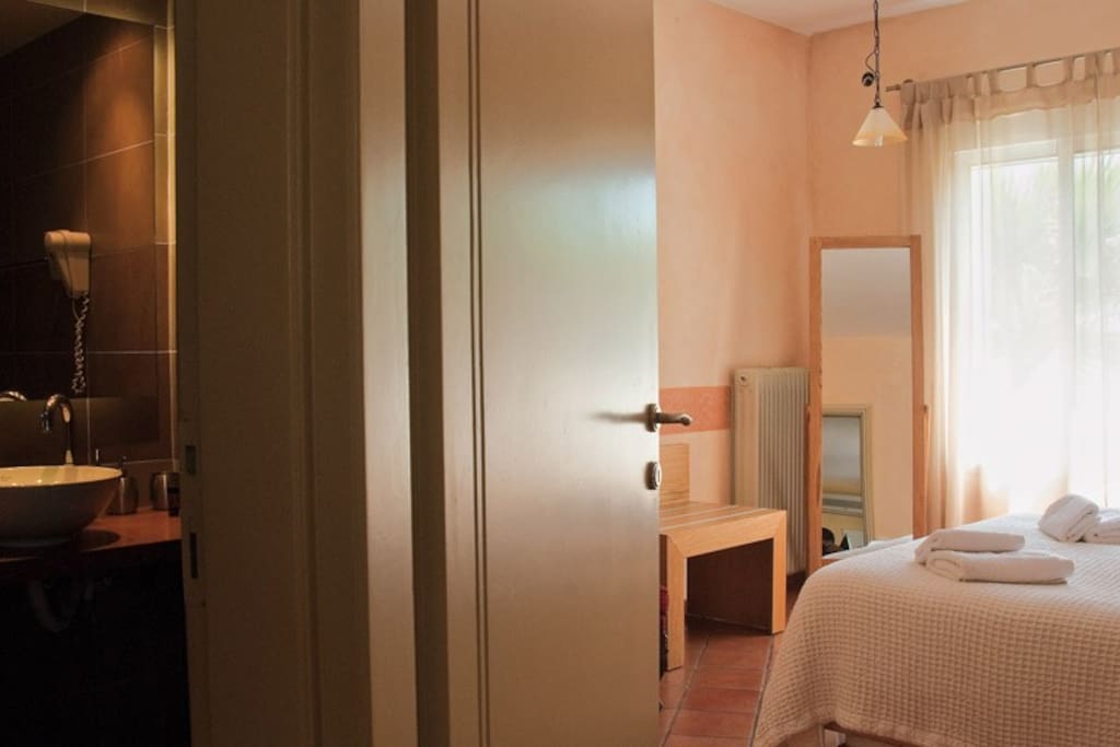 bathroom and bedroom
