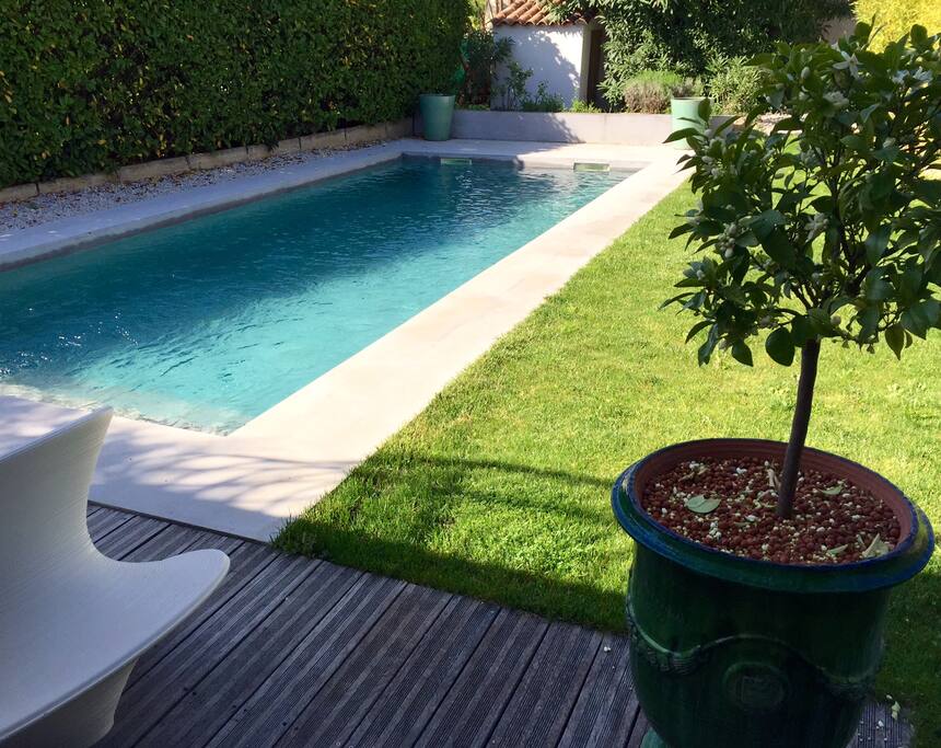 Jardin bien exposé