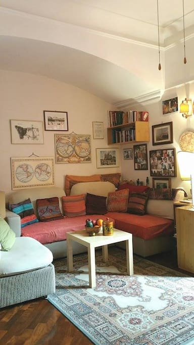 A cozy sofa for moments of relax and talk...