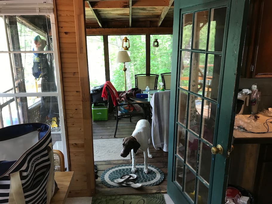 Entrance to porch from kitchen
