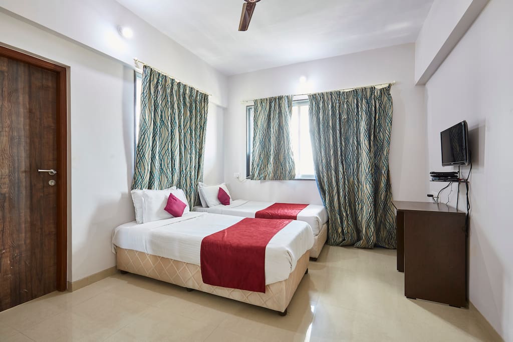 Room 1 - with two twin beds (these can be joined to have a double bed)