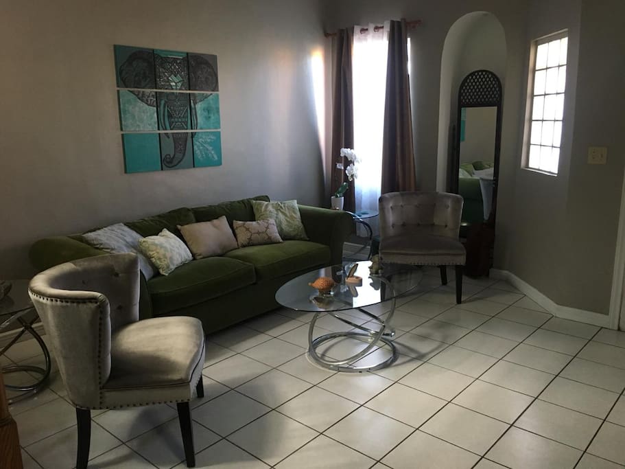 Clean and confortable living room