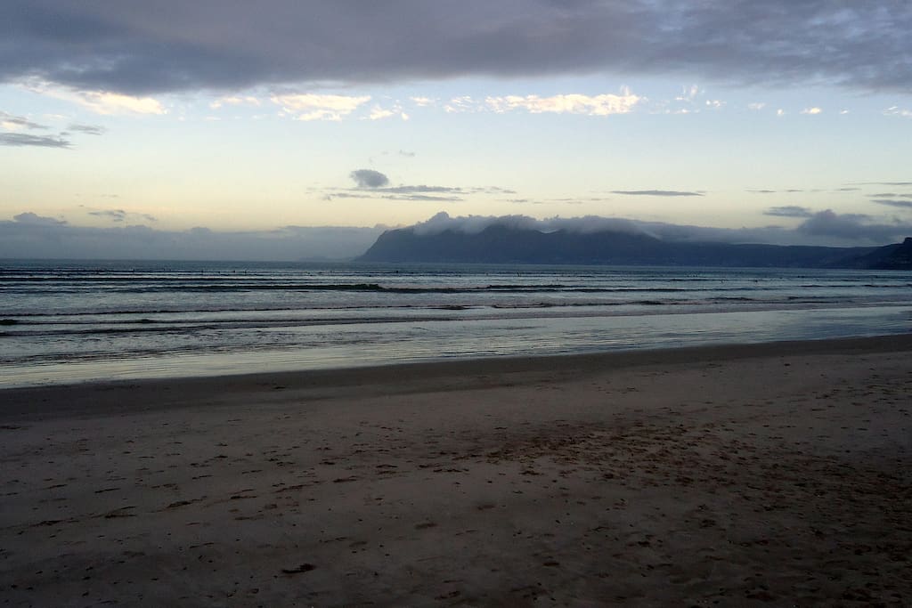 Capricorn beach, 3 minutes walk from the cottage.