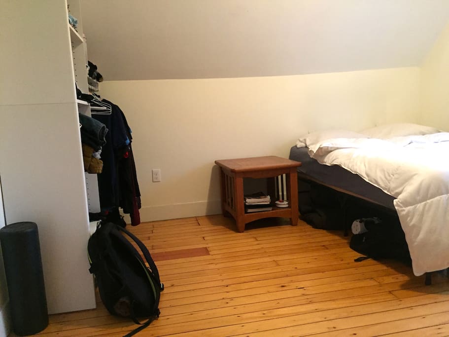 Closet on the left side
