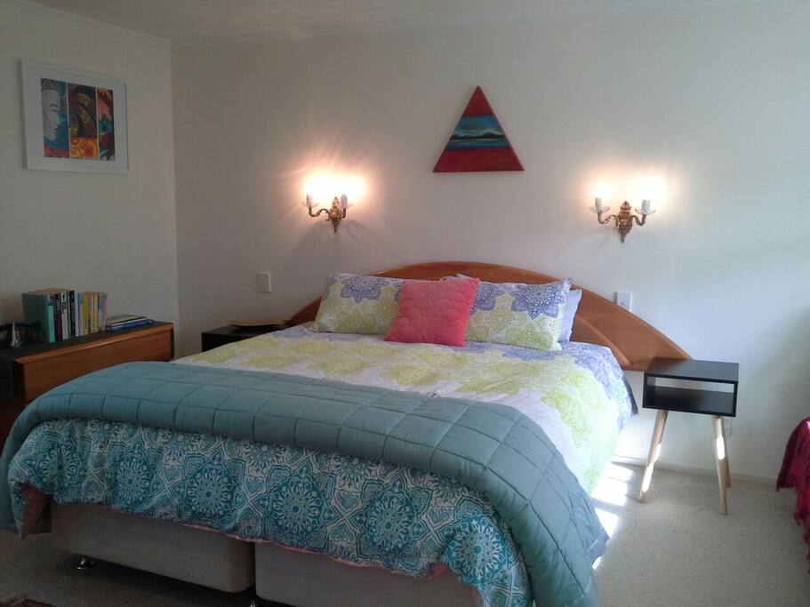 Super comfy king size bed in your spacious room.