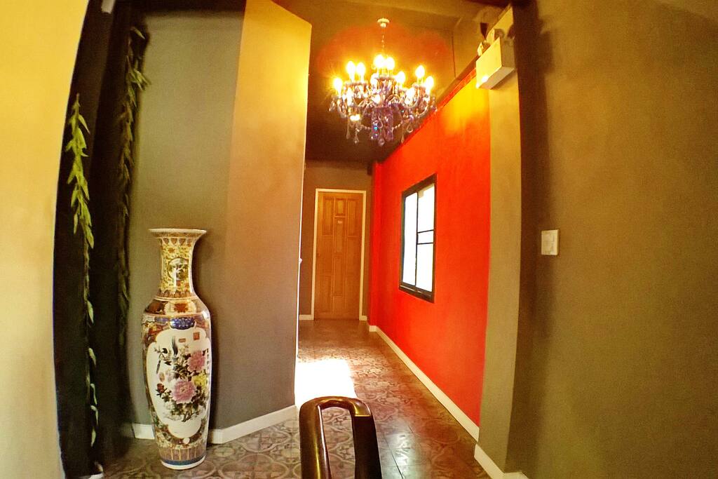 Bright and vibrant hall way