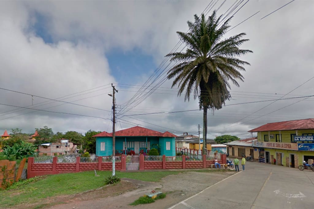La primer vista cuando se llega al Municipio de La Cumbre.