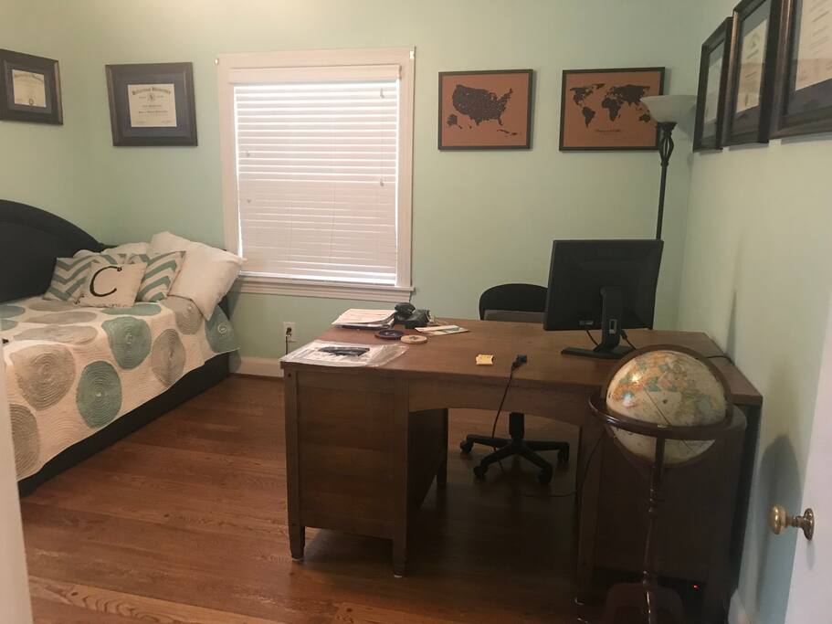 Third bedroom/office has a twin bed and trundle!