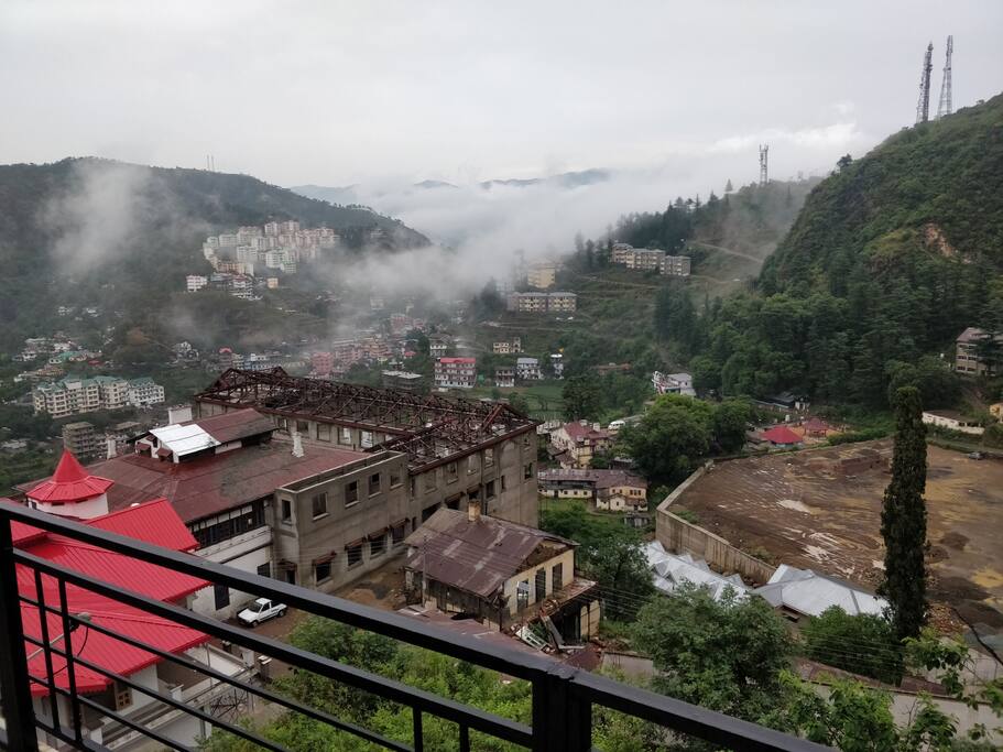 From from rear balcony