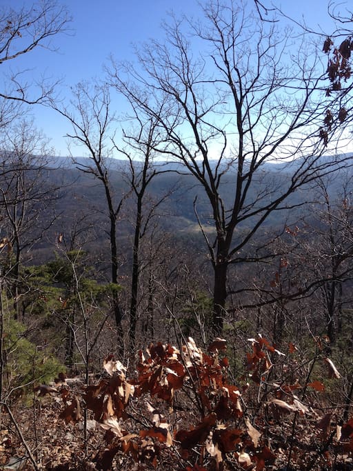 View from mountain top.