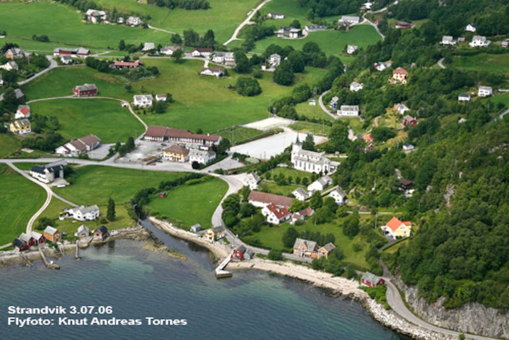 Air photo from our village that is 2 km from our house.
