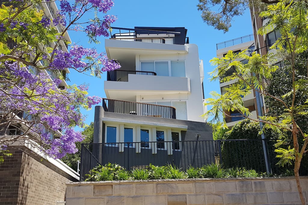 Part of a small modern residential block built in 2016