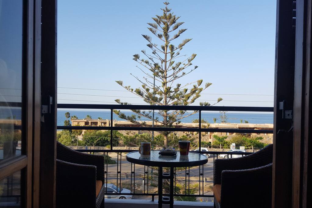 Enjoy your coffee while you check if sea is calm enough!