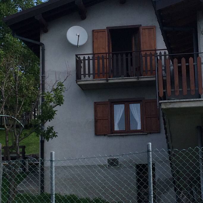 Facciata della baita
