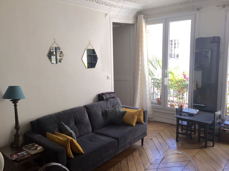 La pièce à vivre côté salon