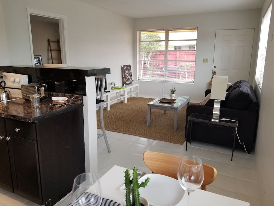 Living/dining and open kitchen