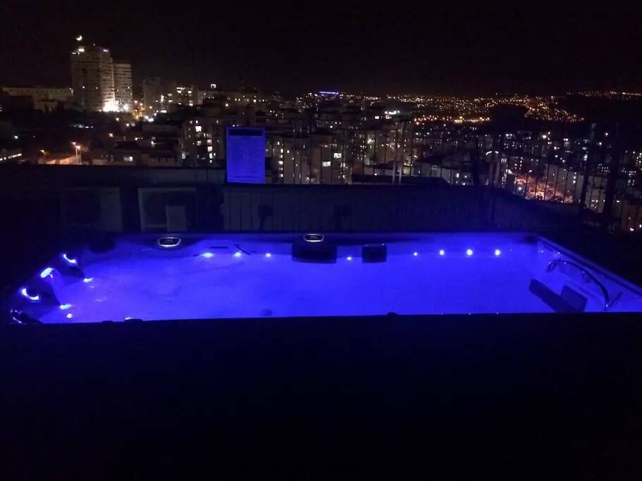 Pool by night