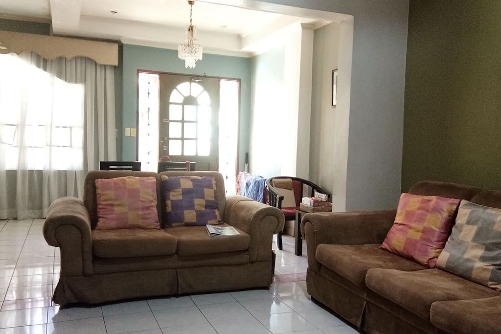 The living room.
