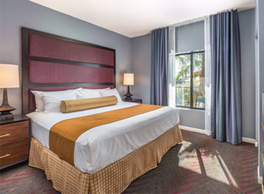 Master bedroom (decor may be different based on unit selection)