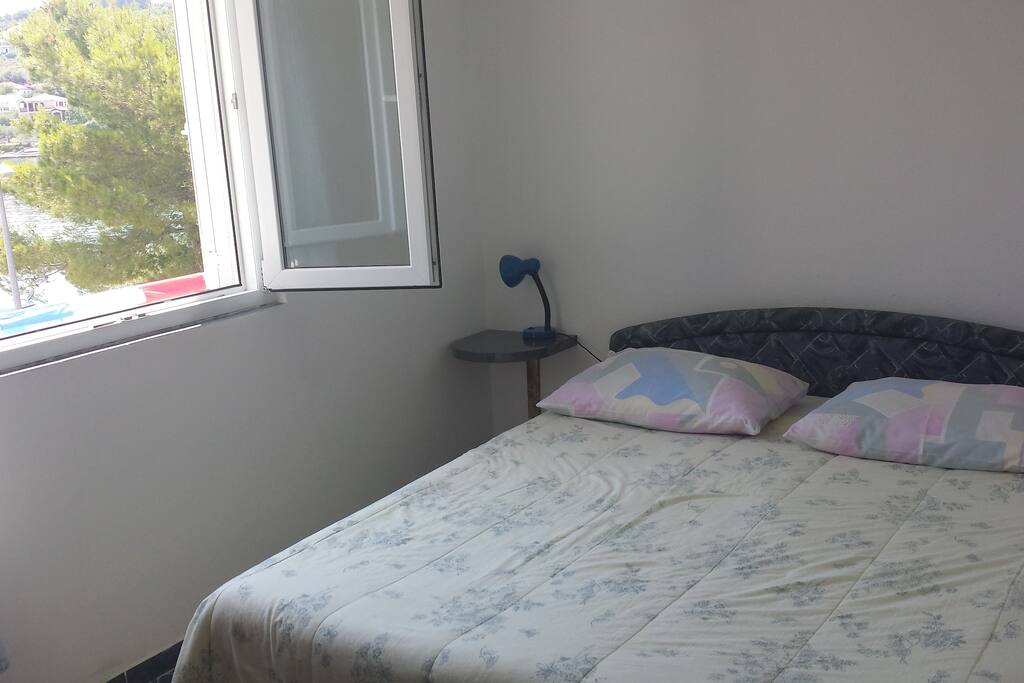 Double bed separate room..