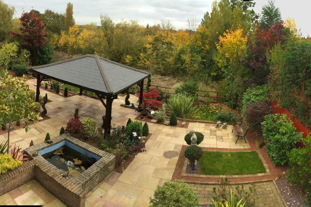 Garden autumn colours