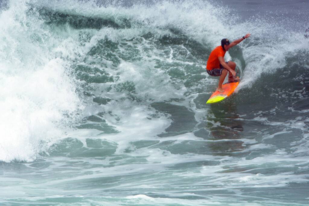 Harry surfing at Señoritas beach