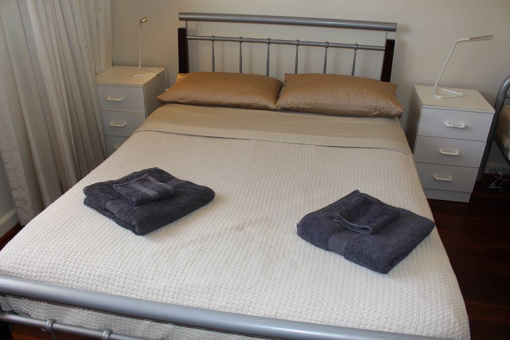 Double bed - ready for guests in summer