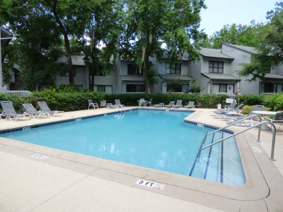 Relax at one of the three complex pools...