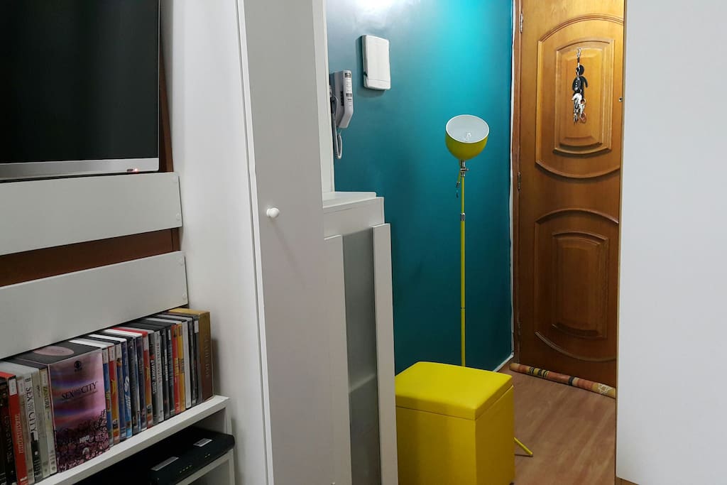 The entrance.