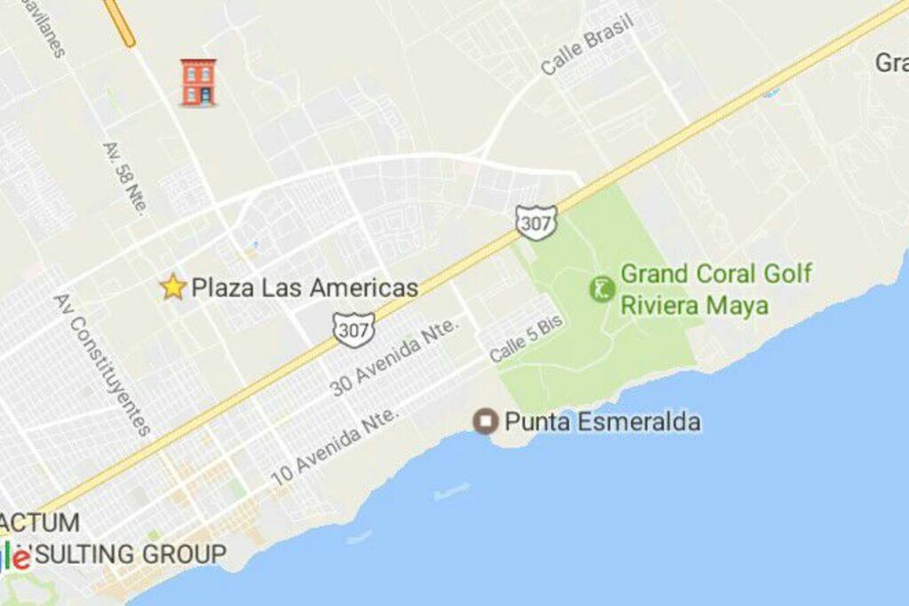 Fácil acceso a playas. Solo 10 min en auto.