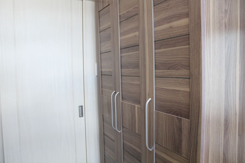 Cabinet provided with hangers