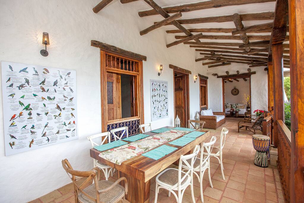 The front terrace, where you can have a delicious breakfast