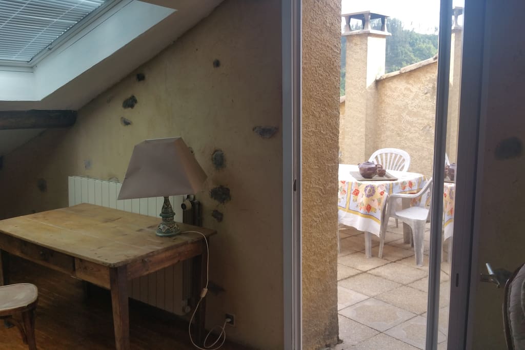 avec terrasse attenante...