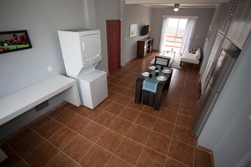 Washer and dryer